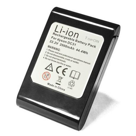 Аккумулятор для пылесоса Dyson DC45 (Type A) 22.2V 2000mAh Li-Ion TopON