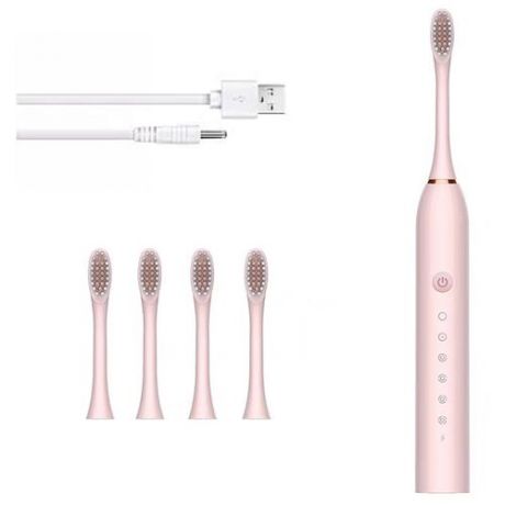 Электрическая зубная щетка Sonic Toothbrush X-3 Pink