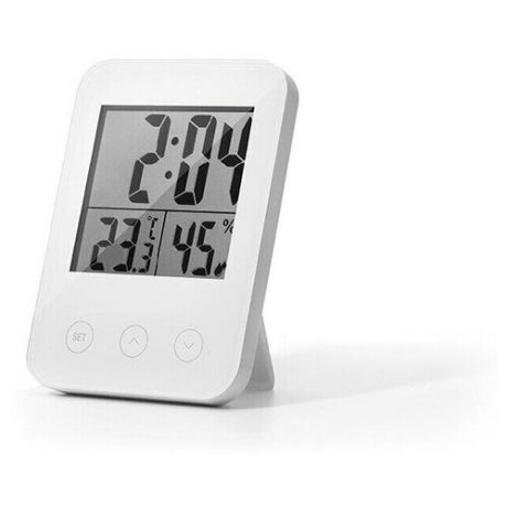 Сенсорный термогигрометр HALSA HLS-E-101 с часами и функцией будильника