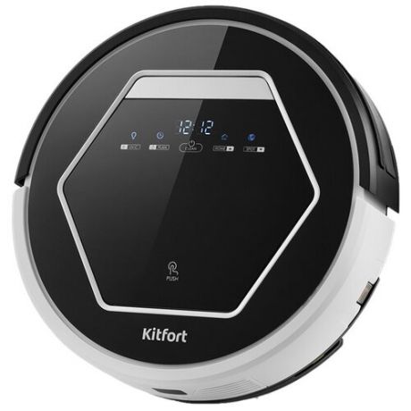 Робот-пылесос KITFORT КТ-553, 15Вт, черный/белый
