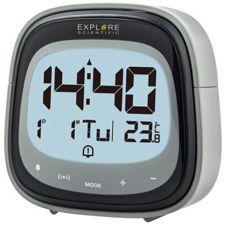 BRESSER Часы цифровые Explore Scientific Dual с будильником, черные