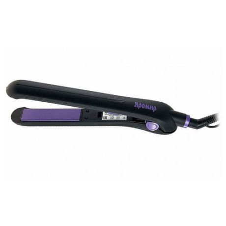 Выпрямитель для волос Яромир ЯР-200, черный/фиолетовый