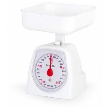 Весы кухонные механические Energy EN-406МК (до 5 кг) квадратные белые