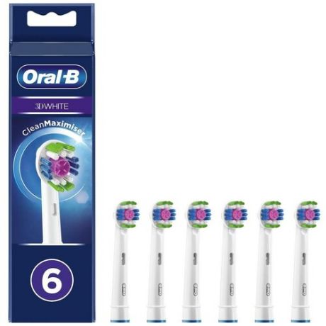 Насадка для зубных щеток Oral-B 3D White CleanMaximiser EB18рRB (6 шт)