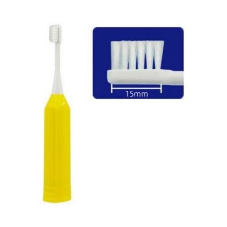 Hapica Детская электрическая зубная щетка для детей 1 до 6 лет. Желтая.