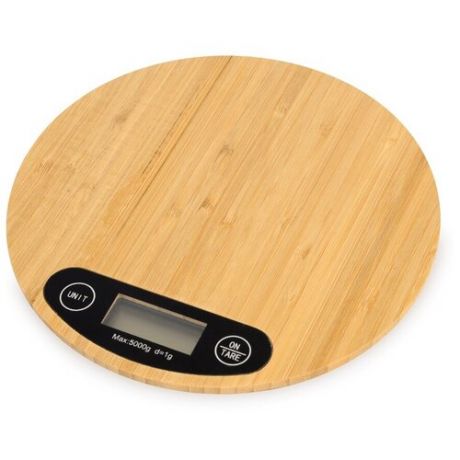 Кухонные весы из натурального бамбука "Scale" с датчиком высокой точности