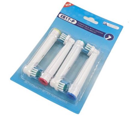 Насадка ICON EB17-P для электрической зубной щетки, совместимая с SB-17A/18/20/25/417/30, 4 шт.