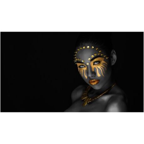 Интерьерная картина-обогреватель WarmART "Золотой макияж" 60х100 см