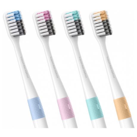 Набор зубных щеток Xiaomi Doctor B Bass Method Toothbrush 4шт
