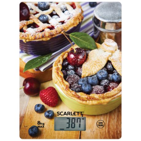 Электронные кухонные весы Scarlett SC-KS57P59 черничный пирог