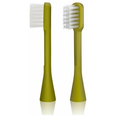 Насадка для электрической зубной щетки HAPICA Panda BRT-7Gp, зеленая, 2 шт