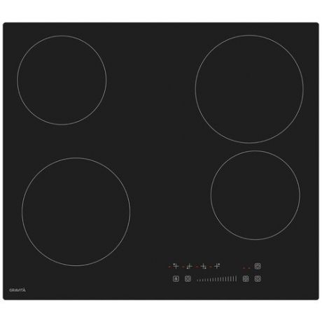 Встраиваемая электрическая панель GRAVITA AC-611bg цвет чёрный