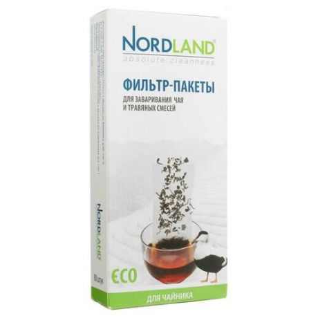Nordland Фильтр-пакеты для заваривания чая, 80 шт. (чайник)