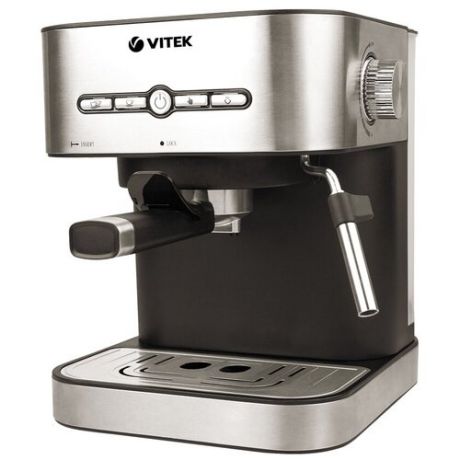 Кофеварка рожковая VITEK VT-1526, серебристый/черный