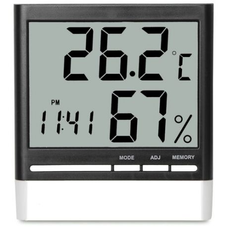 Термометр комнатный гигрометр погодная станция метеостанция часы будильник Horbok C-2 большой экран