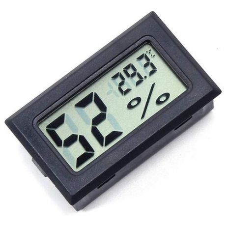 Термометр-гигрометр электронный FY 11 без выносного датчика, цвет - черный