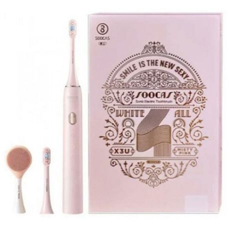 Звуковая зубная щетка Soocas X3U Set розовая