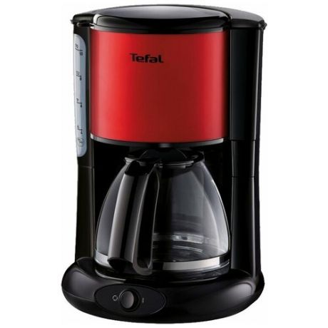 Кофеварка Tefal CM361D38 1000 Вт черно-красный