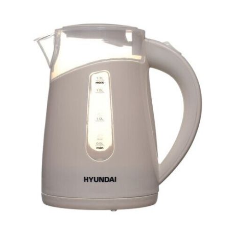Чайник электрический Hyundai HYK-P2030 1.7л. 2200Вт кремовый (корпус: пластик) HYK-P2030