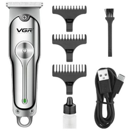 Триммер VGR для стрижки волос V-071, серебристый
