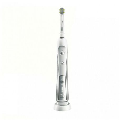 Электрическая зубная щетка Oral-B Triumph 5000 + Smart Guide, белый/серебристый