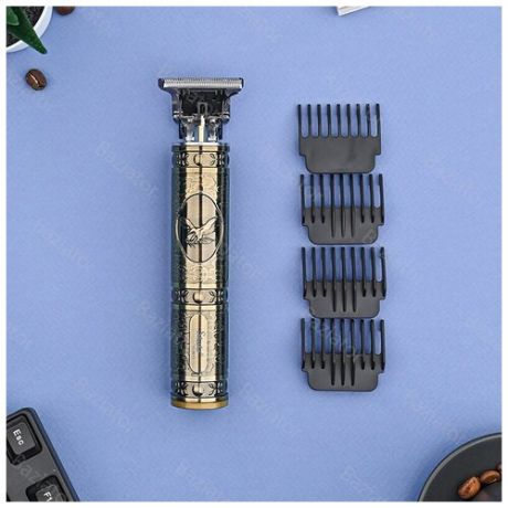 Профессиональная беспроводная машинка триммер для стрижки с 4 насадками Professional hair clipper Фараон