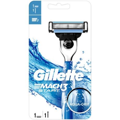 Gillette Бритва Gillette "Mach 3 Start" + 1 сменная кассета (2 штуки)