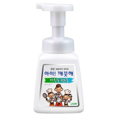 Cj lion ai - kekute пенное мыло для рук, с антибактериальным эффектом, аромат мяты, 250 мл