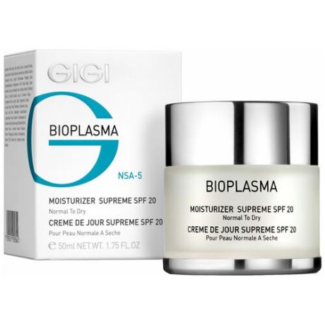 Крем GIGI увлажняющий для нормальной и сухой кожи - Bioplasma Moisturizer supreme SPF20 normal to dry (Bioplasma)