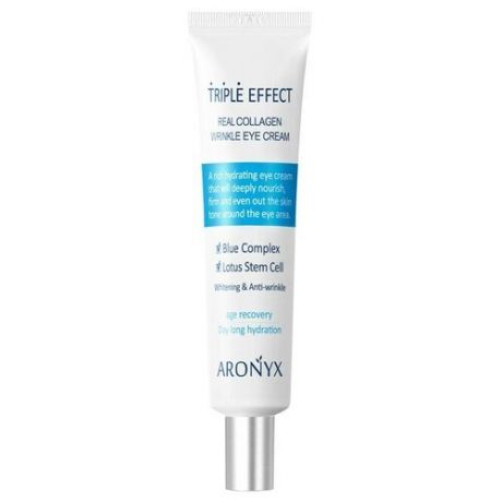 Aronyx Крем для кожи вокруг глаз с коллагеном - Medi flower triple effect wrinkle eye cream, 40мл
