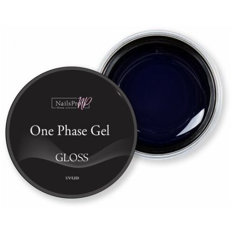 Однофазный гель для укрепления ногтей NailsProfi One Phase Gel Gloss - 30 гр