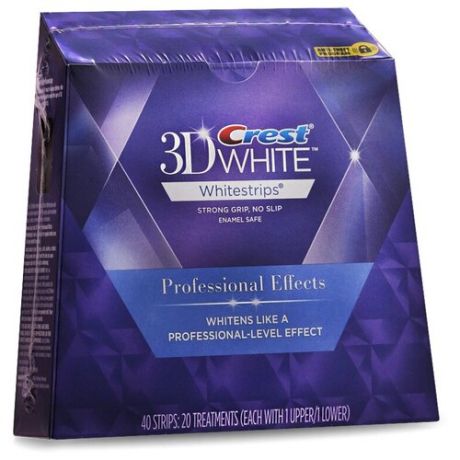 Отбеливающие полоски для зубов Crest 3D Whitestrips Professional Effects, курс 20 дней