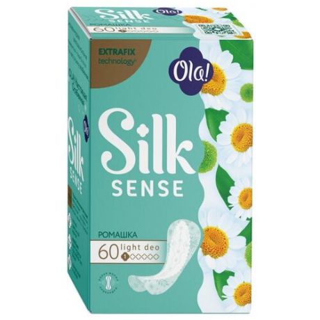 Ola! SILK SENSE LIGHT прокладки тонкие женс. ежедн. стринг-мультиформ Ромашка 60 шт/упак.