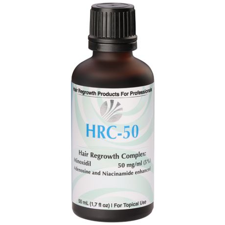 Лосьон для роста волос и бороды 5% HRC Premium Solutions (США) HRC-50 Комплект из 3 фл.