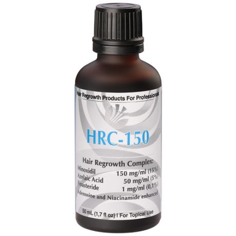 Лосьон для роста волос и бороды 15% HRC Premium Solutions (США) HRC-150 Комплект из 3 фл.