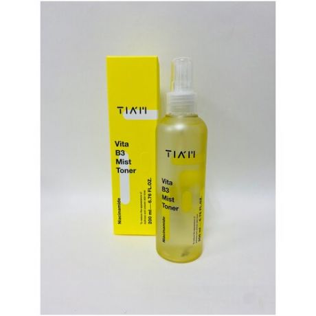 Освежающий тонер-мист для сияния кожи TIAM Vita B3 Mist Toner 200 ml