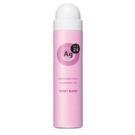 Shiseido ag deo24 спрей дезодорант-антиперспирант с ионами серебра, со сладким ароматом, 40 гр