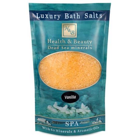 Health & Beauty Соль Мертвого моря для ванны желтая Ваниль, 500 г