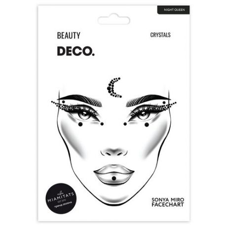 Кристаллы для лица и тела `DECO.` FACE CRYSTALS by Miami tattoos (Night queen)