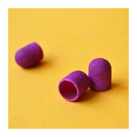 Чистовье, Колпачок-насадка для педикюра фиолетовый 10 мм 80 грит, 10 шт/упк