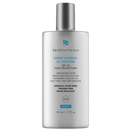 SkinCeuticals sheer mineral uv defense SPF50 Солнцезащитный флюид для чувствительной кожи, 50ml