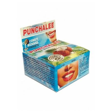 Зубная паста Punchalee Coconut Herbal Toothpaste 25g 7643