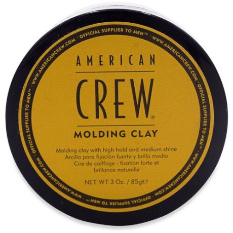 Глина для волос сильной фиксации American Crew Molding Clay со средним уровнем блеска 85 г