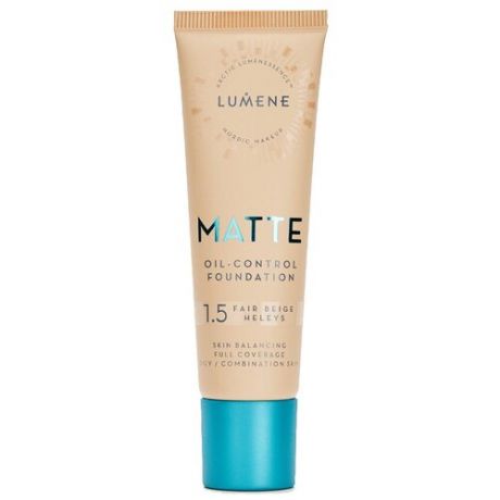 Lumene Тональный крем Matte Oil-Control, 30 мл, оттенок: 1,5 fair beige