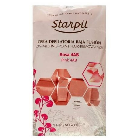 Воск для депиляции Starpil, розовый, 1000 г