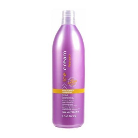 Шампунь для жестких и непослушных волос - Inebrya Ice Cream Liss-Pro Liss Perfect Shampoo - 1000мл