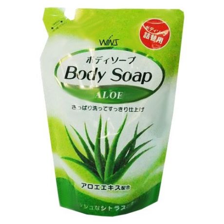 Крем-мыло для тела Wins Body Soup Aloe с экстрактом алоэ, 400 мл