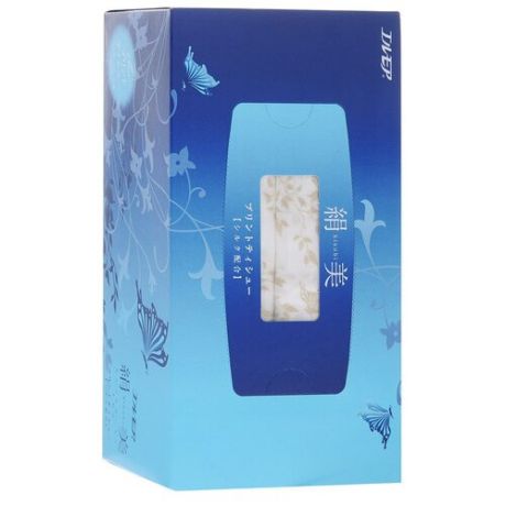 Ellemoi kinu-bi бумажные двухслойные гигиенические салфетки (1 пачка) голубые, 217х200 мм, 200 шт