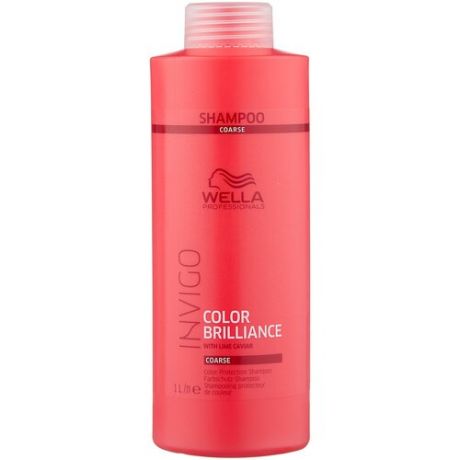 Wella Invigo Color Brilliance - Шампунь для защиты цвета окрашенных жестких волос, 250 мл