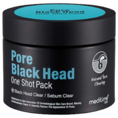 Meditime Маска разогревающая для глубокого очищения пор - Pore black head one shot pack, 100г